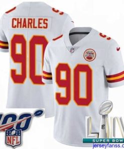 Outstanding 2020 Super Bowl LIV Nike Kansas City Chiefs #90 Stefan Charles White Vapor Untouchable Limited Player NFL Jersey