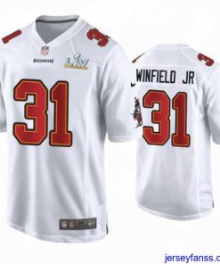 Fantastic Antoine Winfield Jr. Buccaneers White Super Bowl Lv Game Fashion Jersey