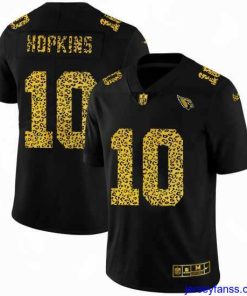 Gorgeous Arizona Cardinals 10 DeAndre Hopkins Nike Leopard Print Fashion Vapor Limited NFL Jersey Black