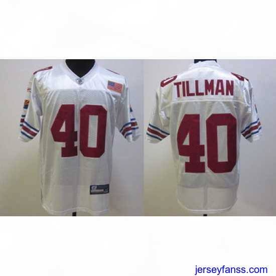Gorgeous Arizona Cardinals 40 Tillman whate Throwback Jerseys