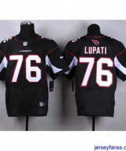 Outstanding Arizona Cardinals#76 Lupati black elite jersey