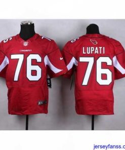 Impressive Arizona Cardinals#76 Lupati red elite jersey