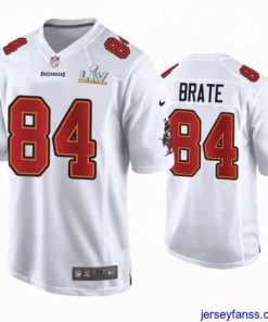 Premium Cameron Brate Buccaneers White Super Bowl Lv Game Fashion Jersey