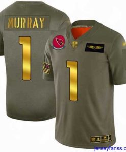 Amazing Cardinals 1 Kyler Murray Camo Gold Stitched Football Limited 2019 Salute To Service Jersey