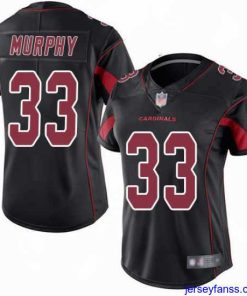 Amazing Cardinals 33 Byron Murphy Black Stitched Football Limited Rush Jersey