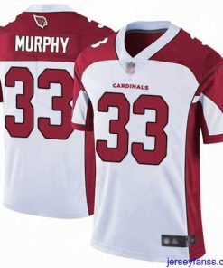 Impressive Cardinals 33 Byron Murphy White Stitched Football Vapor Untouchable Limited Jersey