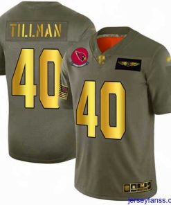 Impressive Cardinals 40 Pat Tillman Camo Gold Stitched Football Limited 2019 Salute To Service Jersey