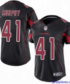 Gorgeous Cardinals 41 Byron Murphy Black Stitched Football Limited Rush Jersey