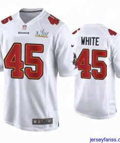 Amazing Devin White Buccaneers White Super Bowl Lv Game Fashion Jersey