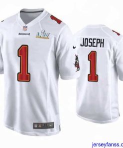 Premium Greg Joseph Buccaneers White Super Bowl Lv Game Fashion Jersey