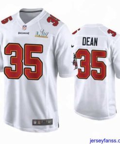 Amazing Jamel Dean Buccaneers White Super Bowl Lv Game Fashion Jersey