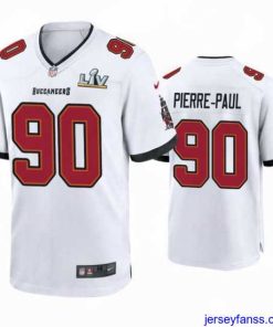 Premium Jason Pierre Paul Buccaneers White Super Bowl Lv Game Jersey