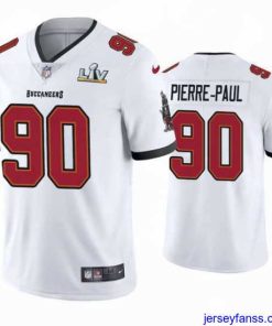 Fantastic Jason Pierre Paul Buccaneers White Super Bowl Lv Vapor Limited Jersey