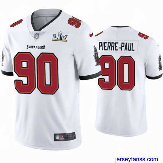 Fantastic Jason Pierre Paul Buccaneers White Super Bowl Lv Vapor Limited Jersey