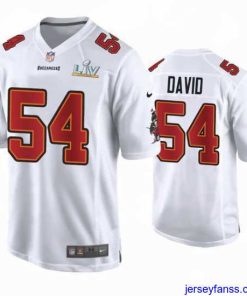 Stylish Lavonte David Buccaneers White Super Bowl Lv Game Fashion Jersey