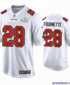 Fantastic Leonard Fournette Buccaneers White Super Bowl Lv Game Fashion Jersey