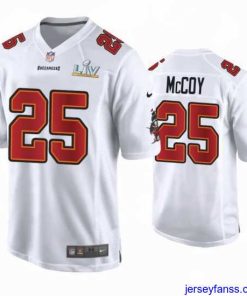 Impressive Lesean Mccoy Buccaneers White Super Bowl Lv Game Fashion Jersey