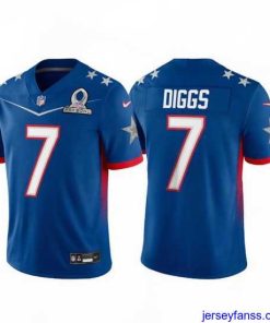 Premium 2022 NFL Pro Bowl Dallas Cowboys #7 Trevon Diggs NFC Blue Jersey