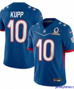 Fantastic 2022 NFL Pro Bowl Los Angeles Rams 10 Cooper Kupp NFC Blue Jersey