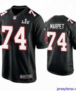 Gorgeous Ali Marpet Buccaneers Black Super Bowl Lv Game Fashion Jersey