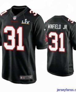 Amazing Antoine Winfield Jr. Buccaneers Black Super Bowl Lv Game Fashion Jersey