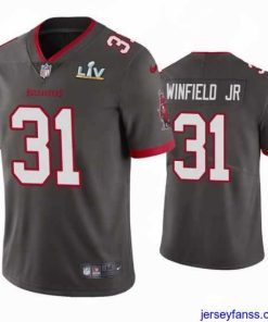 Impressive Antoine Winfield Jr. Buccaneers Pewter Super Bowl Lv Vapor Limited Jersey