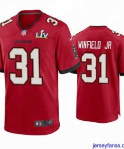 Impressive Antoine Winfield Jr. Buccaneers Red Super Bowl Lv Game Jersey