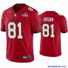 Gorgeous Antonio Brown Buccaneers Red Super Bowl Lv Vapor Limited Jersey
