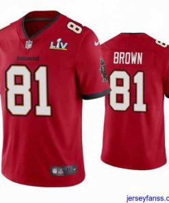 Gorgeous Antonio Brown Buccaneers Red Super Bowl Lv Vapor Limited Jersey