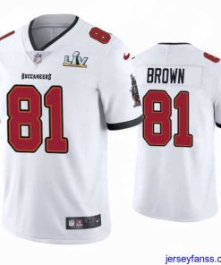 Premium Antonio Brown Buccaneers White Super Bowl Lv Vapor Limited Jersey