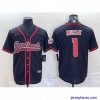 Amazing Arizona Cardinals 1 Kyler Murray Black With Patch Cool Base Stitched Baseball Jersey