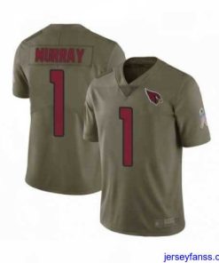 Impressive Arizona Cardinals #1 Kyler Murray Limited Olive 2017 Salute to Service Football Jersey