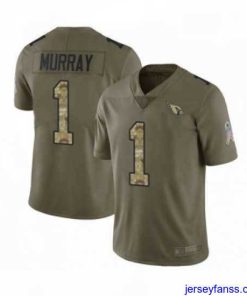Impressive Arizona Cardinals #1 Kyler Murray Limited Olive Camo 2017 Salute to Service Football Jersey