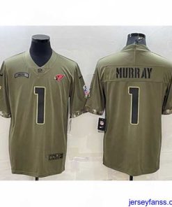 Stylish Arizona Cardinals 1 Kyler Murray Olive 2022 Salute To Service Limited Stitched Jersey