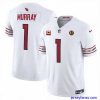 Amazing Arizona Cardinals 1 Kyler Murray White 2023 F.U.S.E  With 4 Star C Patch And With John Madden Patch Vapor Limited Stitched Football Jersey