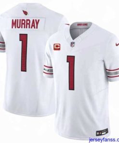 Premium Arizona Cardinals 1 Kyler Murray White 2023 F.U.S.E  With 4 Star C Patch Vapor Untouchable F.U.S.E  Limited Stitched Football Jersey
