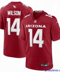 Amazing Arizona Cardinals 14 Michael Wilson Red Stitched Football Game Jersey