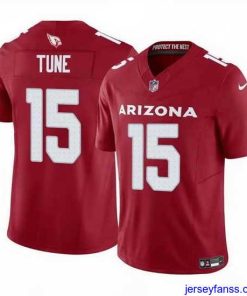 Impressive Arizona Cardinals 15 Clayton Tune Red 2023 F.U.S.E  Vapor Untouchable Limited Stitched Football Jersey