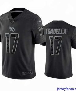Outstanding Arizona Cardinals 17 Andy Isabella Black Reflective Limited Stitched Football Jersey