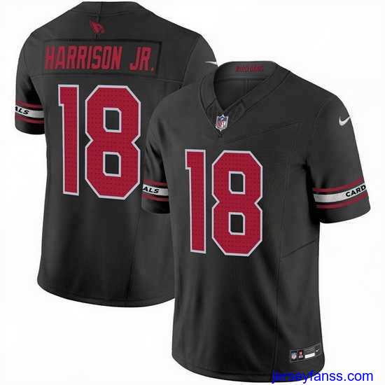 Premium Arizona Cardinals 18 Marvin Harrison Jr Black 2024 Draft F.U.S.E Vapor Untouchable Limited Stitched Football Jersey