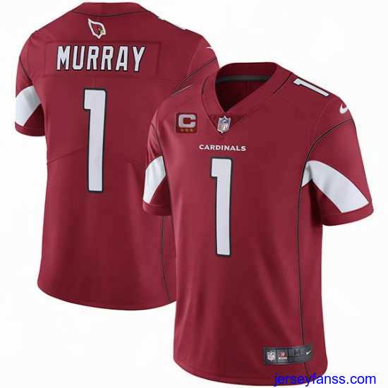 Gorgeous Arizona Cardinals 2022 #1 Kyler Murray Red With 3-star C Patch Vapor Untouchable Limited Stitched NFL Jersey