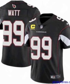 Premium Arizona Cardinals 2022 #99 J.J. Watt Black With 4-star C Patch Vapor Untouchable Limited Stitched NFL Jersey