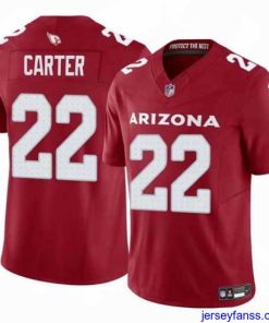 Fantastic Arizona Cardinals 22 Michael Carter Red 2024 F.U.S.E  Vapor Untouchable Limited Stitched Football Jersey