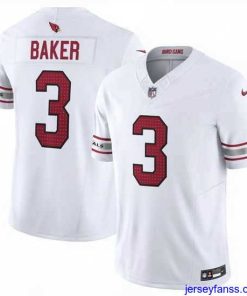 Exclusive Arizona Cardinals 3 Budda Baker White Vapor Untouchable F.U.S.E Limited Stitched Football Jersey