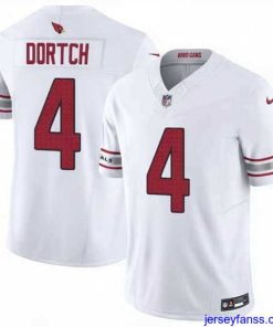 Outstanding Arizona Cardinals 4 Greg Dortch White 2024 F.U.S.E Vapor Untouchable Limited Stitched Football Jersey