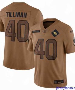 Fantastic Arizona Cardinals 40 Pat Tillman 2023 Brown Salute To Service Limited Stitched Football Jersey