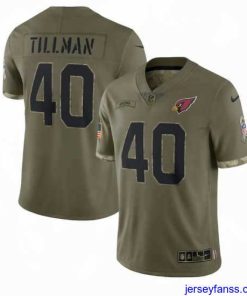 Gorgeous Arizona Cardinals 40 Pat Tillman Olive 2022 Salute To Service Limited Stitched Jersey