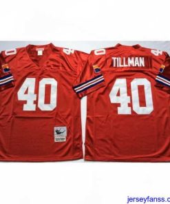 Gorgeous Arizona Cardinals 40 Pat Tillman Red M&N Throwback Jersey