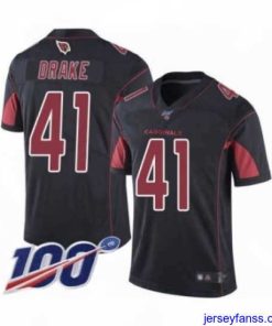Premium Arizona Cardinals #41 Kenyan Drake Limited Black Rush Vapor Untouchable 100th Season Football Jersey