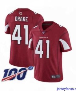 Stylish Arizona Cardinals #41 Kenyan Drake Red Team Color Vapor Untouchable Limited Player 100th Season Football Jersey